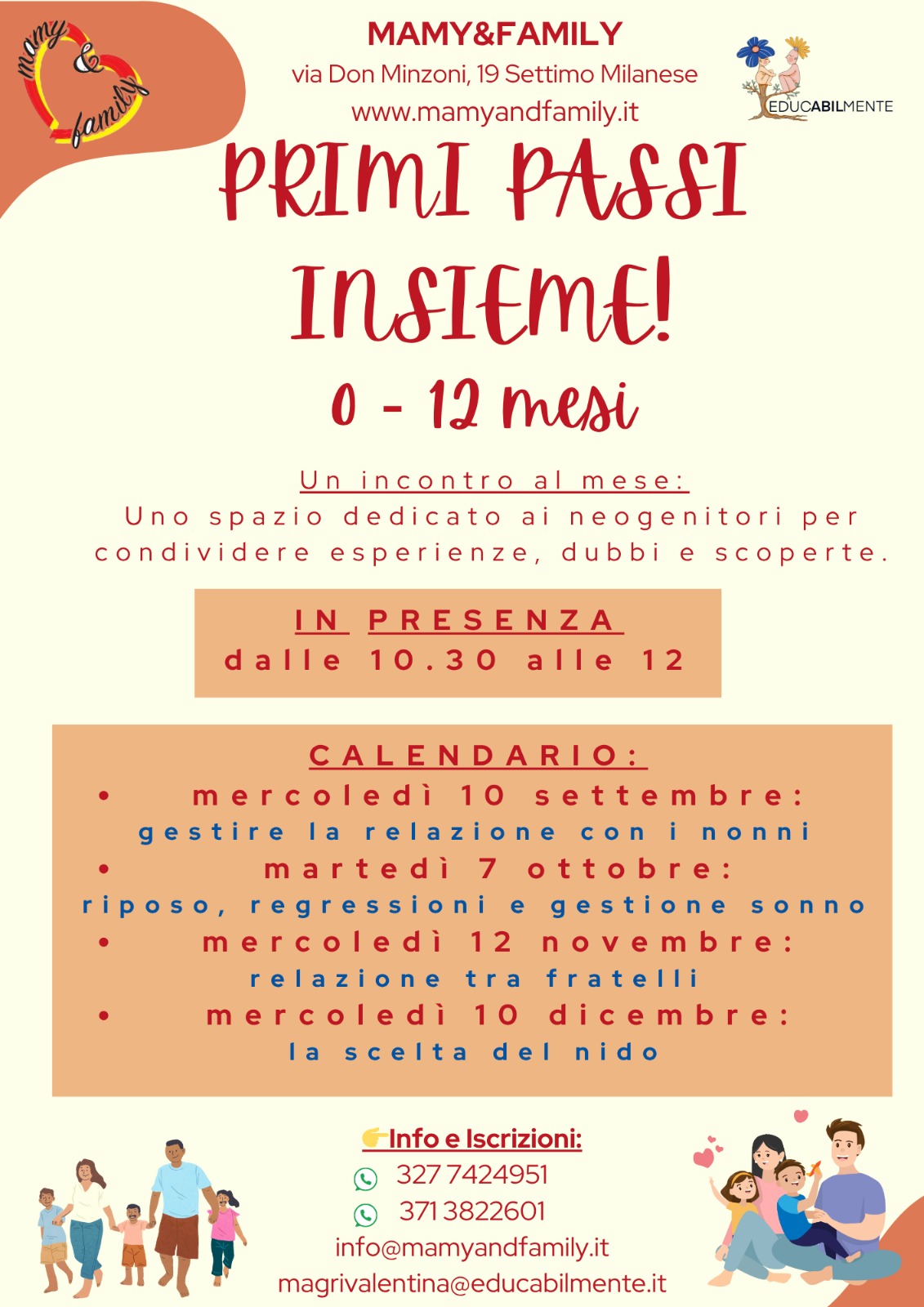 Primi passi insieme 0 - 12 mesi